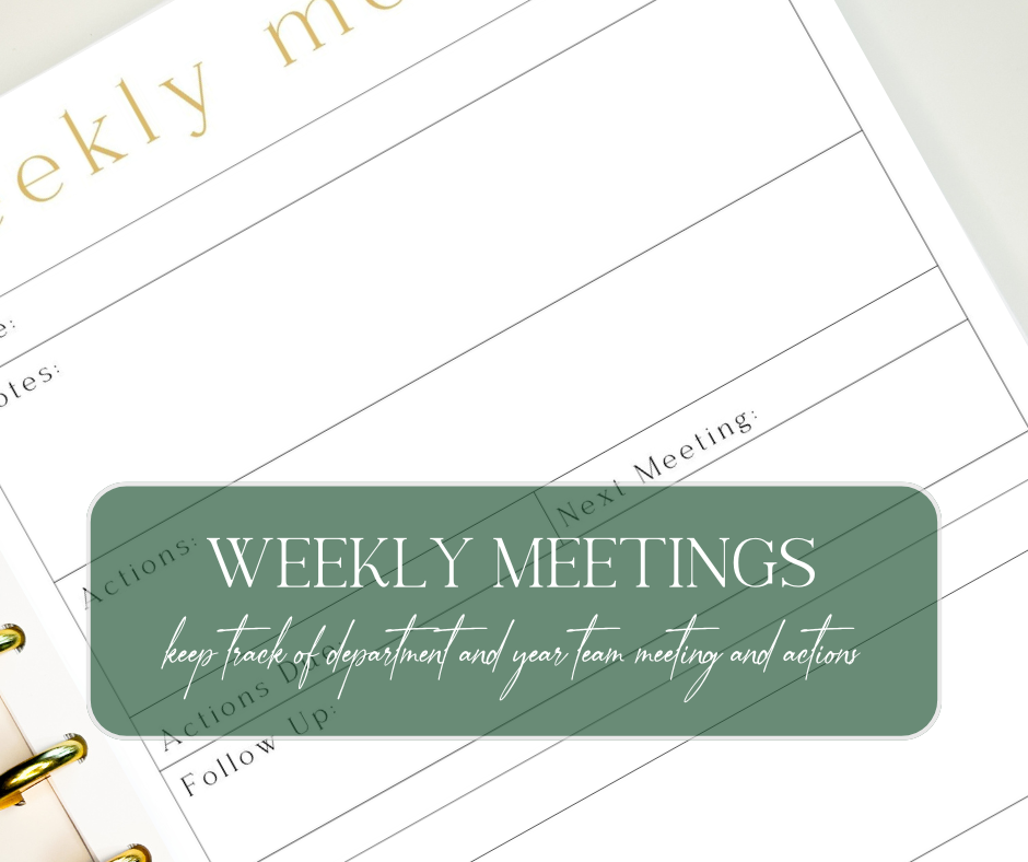 Weekly Meetings - Bonus Pack