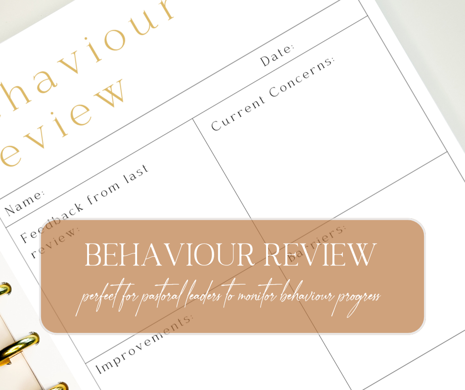 Behaviour Review - Bonus Pack