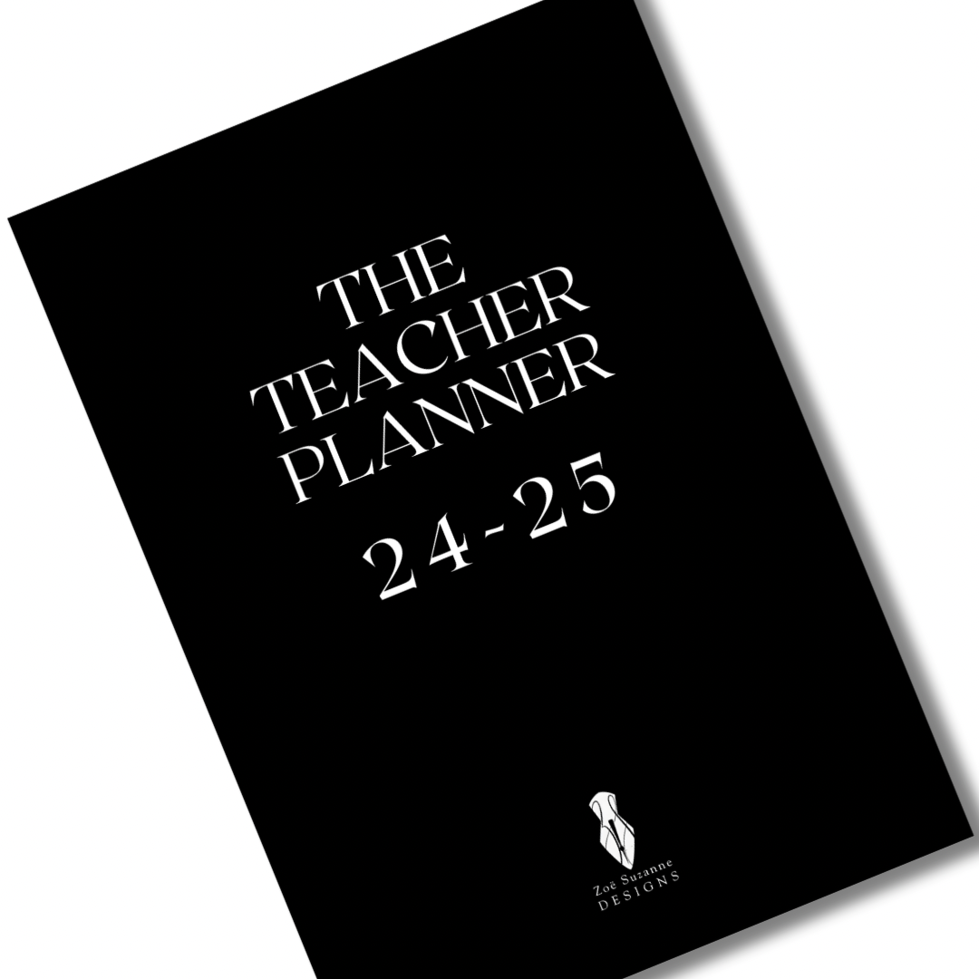 The Blank Teacher Planner 24-25 - 5 Period Day