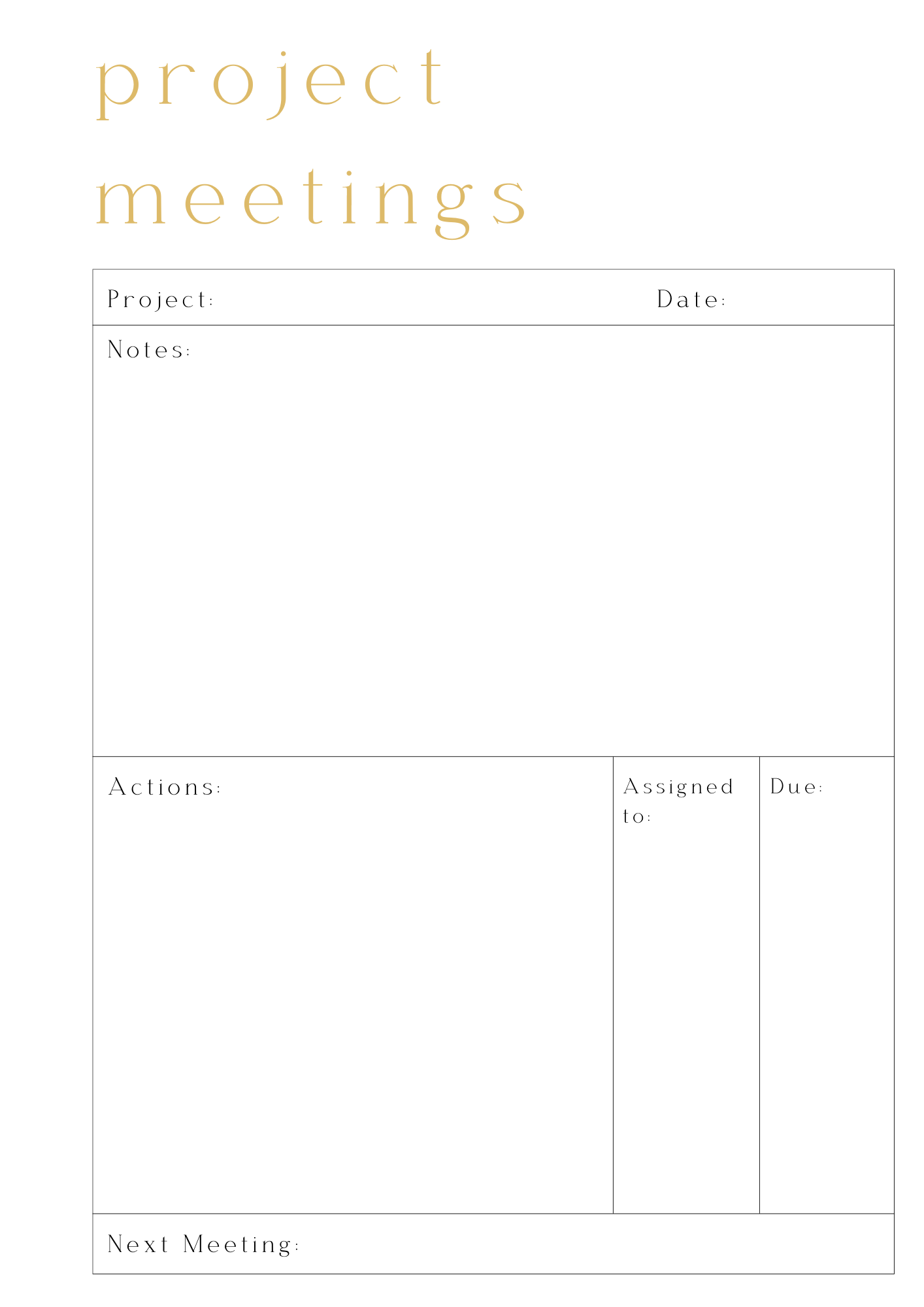 Project Meetings - Bonus Pack